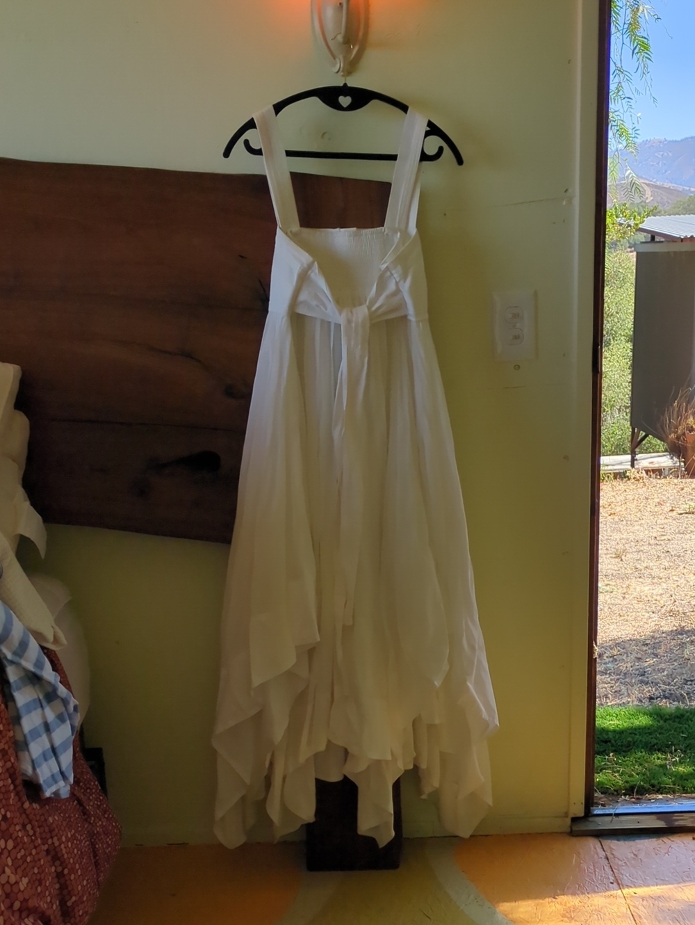 Pilcro White Square-Neck Maxi Dress with Button Front - Picture 2 of 6